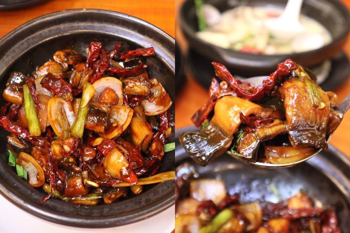 Kung pao wild eel claypot at Hei Kitchen on New Upper Changi Road, Bedok