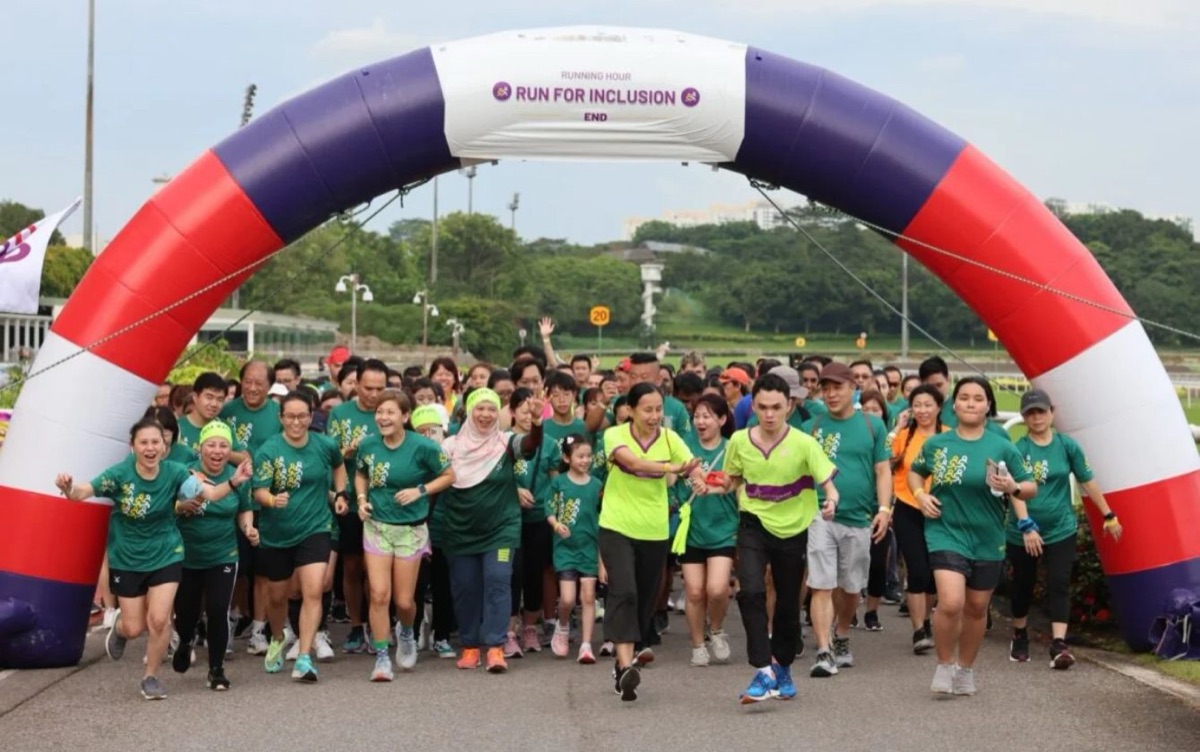 Runners at an earlier Run For Inclusion organised by Runninghour Co-operative