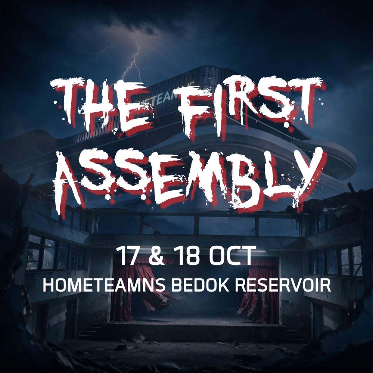 SpoOktober 2026 The First Assembly poster for HomeTeamNS Bedok Reservoir
