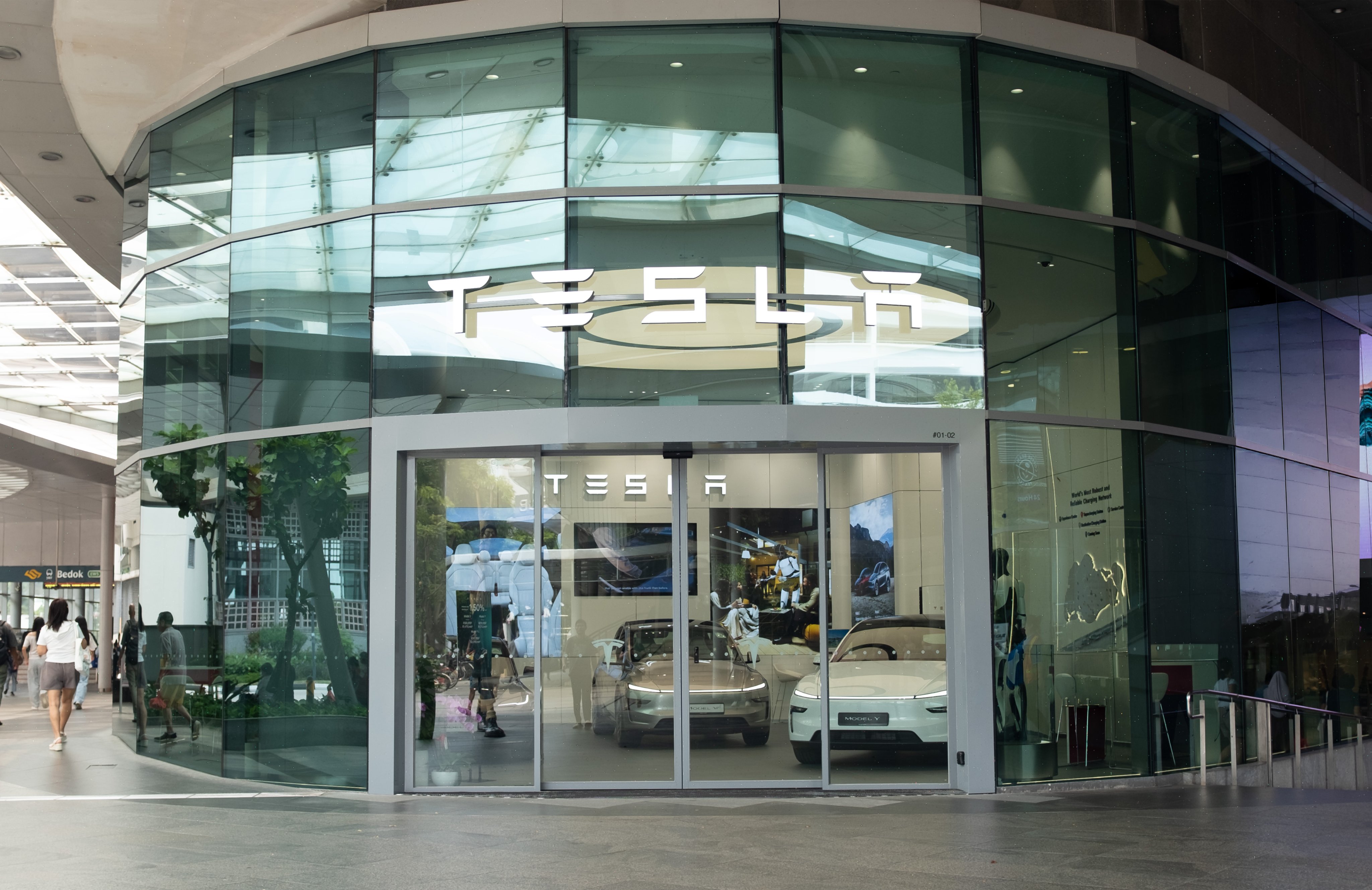 Tesla opens an Experience Centre at Bedok Mall #01-02